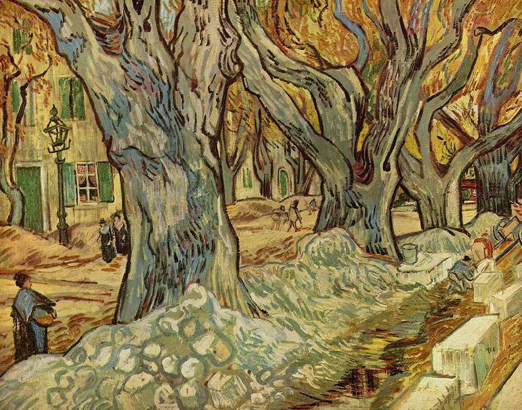 Vincent Van Gogh Strabenarbeiter Spain oil painting art